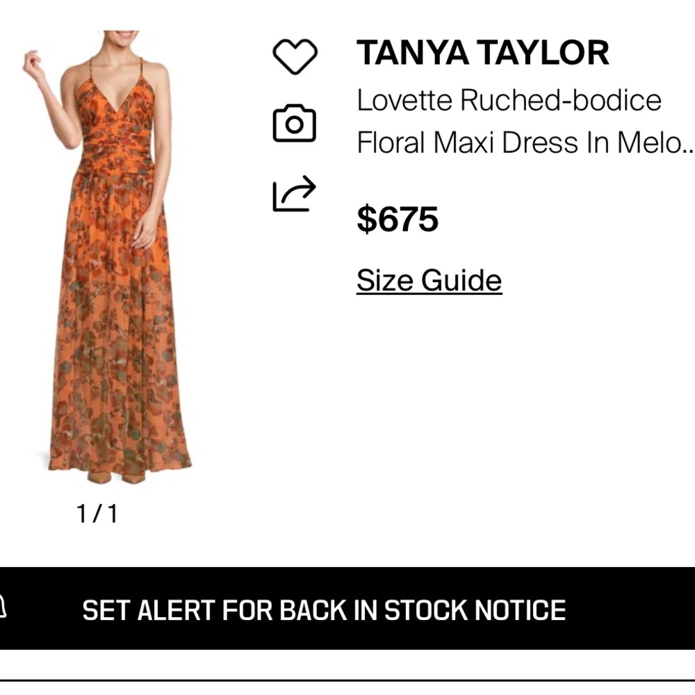 Tanya Taylor Floral Ruched Maxi Dress 2